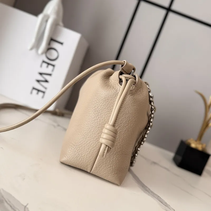 Loewe 012403 Flamenco Purse in Pebbled Calfskin Size 30x10.5x20CM #A62923