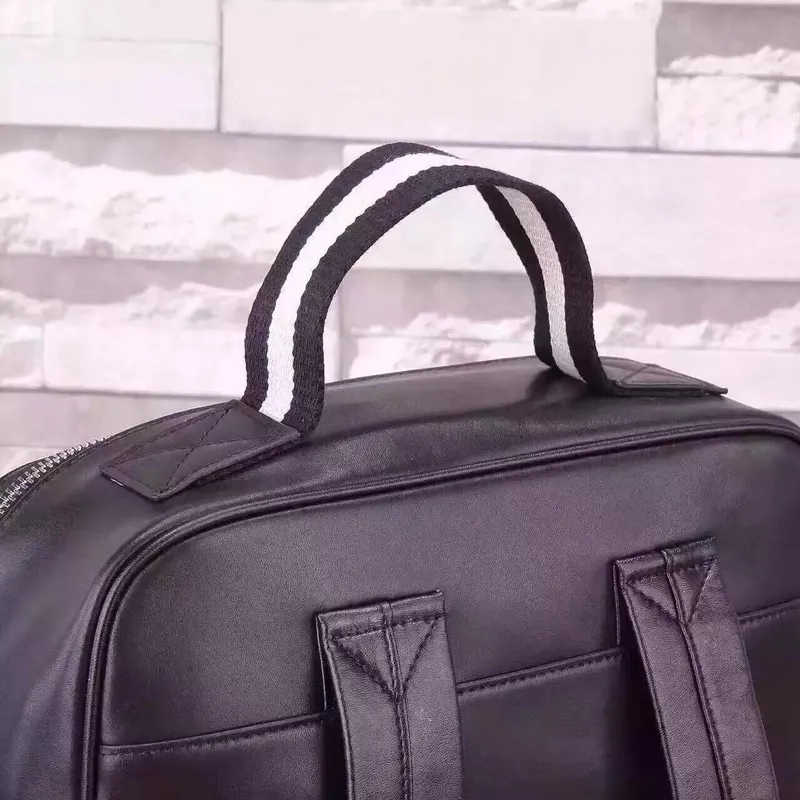 Bally Leather Backpacks With Signature Straps For Sophisticated Travel And Daily Looks #A51673 Bally Leather Backpacks With Signature Straps For Sophisticated Travel And Daily Looks #A51673