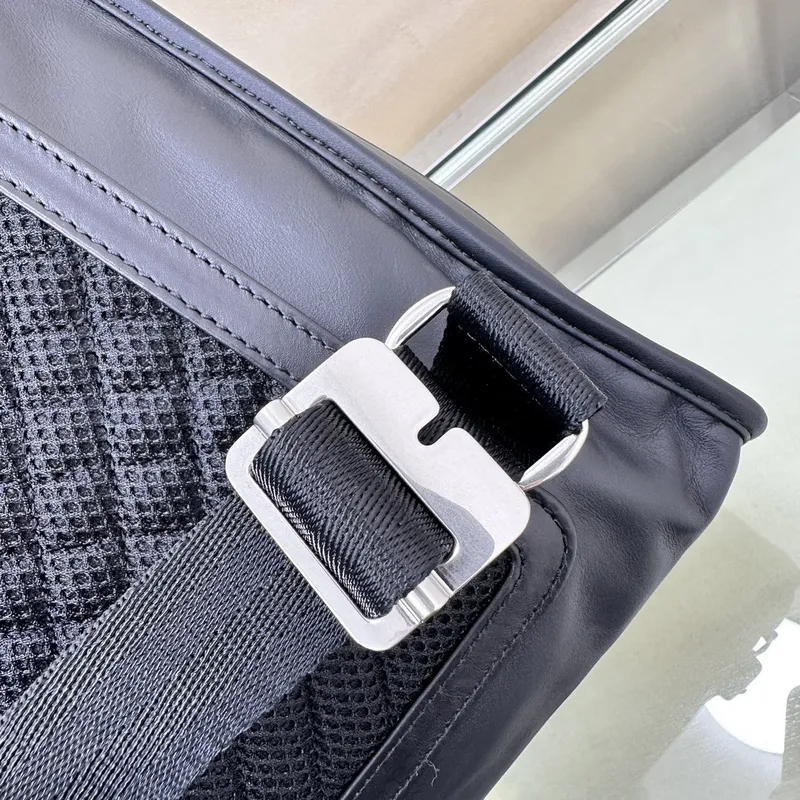 Burberry Leather Backpack With Embossed Detail And Sleek Design #A51528