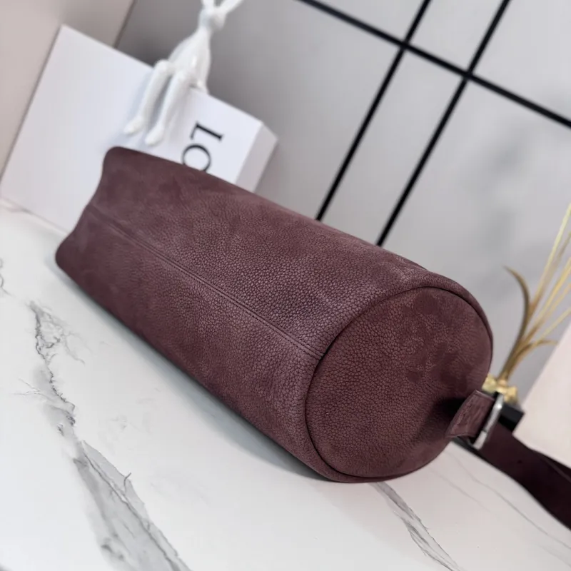 Loewe Loop Suede Bucket Shoulder Bag, 39 x 15.5 x 39 cm #A63228