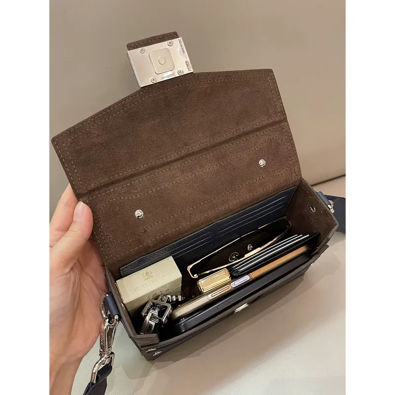 Baguette Soft Trunk Leather Multicolour Size:22*13*6.5cm #A49093