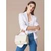 Bvlgari Serpenti Diamond Blast Shoulder Bag In Creamy White Leather For Luxury Style #A51665
