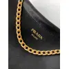 Prada Cleo Shoulder Bag (4 Colors) – Brown/Navy/Black/White Saffiano Leather with Gold-Tone Chain Strap #A59176