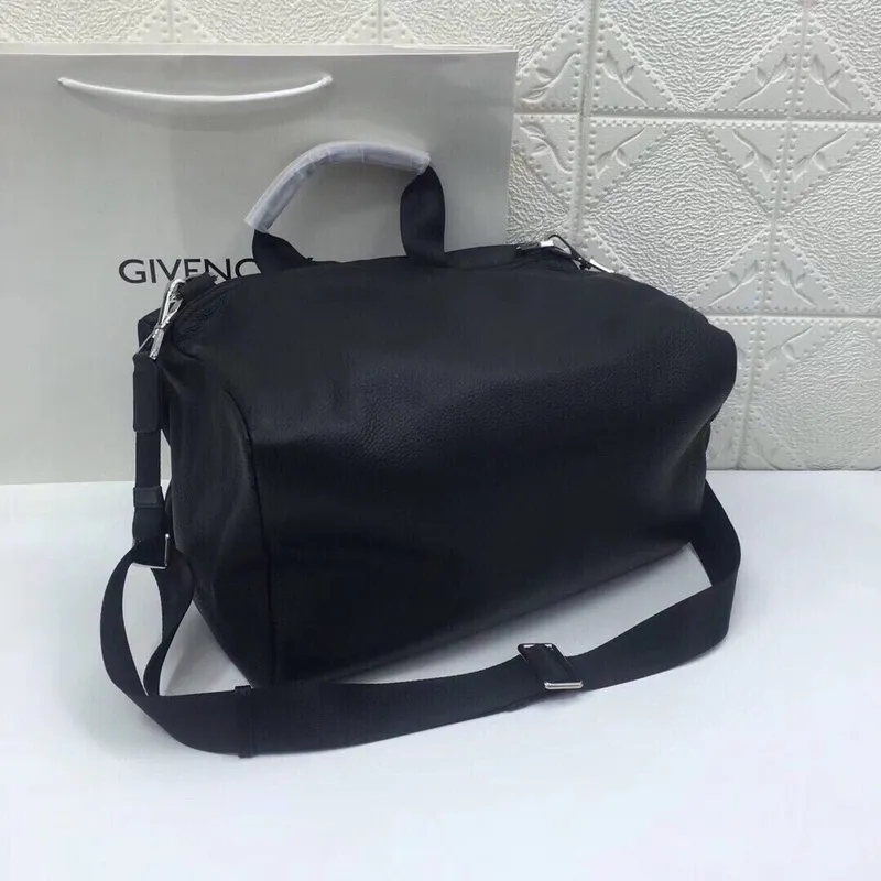 Givenchy Black Leather Star Embellished Multi Zip Tote Bag #A52354