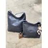 Burberry Black Leather Tote Bag 2221 #A55696
