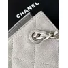 Chanel Quilted Suede Tote Bags With Iconic Chain Straps In Dual Tones #A50980