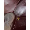 SAINT LAURENT Cassandra Envelope Clutch – Burgundy Smooth Leather with Gold YSL Logo (Detachable Chain Strap) #A58784