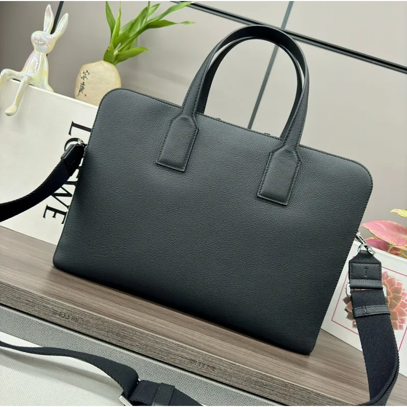 Loewe Goya Leather Briefcase Laptop Bag 38x27x8CM #A63848