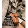 LOEWE Chic Orange Leather Crossbody Phone Bag with Minimalist Design size:19×8×4cm #A54101