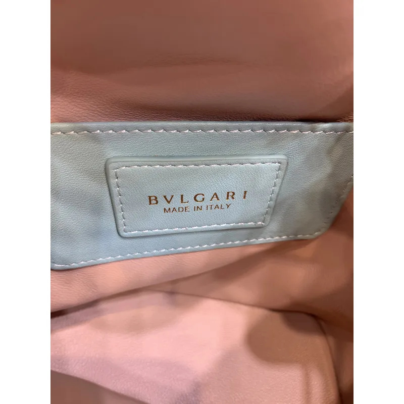 Bvlgari Serpenti Bucket Bag In Blush Leather With Iconic Detailing #A51661 Bvlgari Serpenti Bucket Bag In Blush Leather With Iconic Detailing #A51661