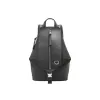 Loewe Black Leather Backpack With Distinctive Zipper And Branding For Modern Urban Style #A50064