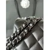 Chanel CC Black Quilted Lambskin Medium Classic Double Flap AAA+ Shoulder Bag #A54424