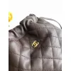 Chanel 26S Quilted Drawstring Bucket Bag, 17 x 22 x 8 cm #A63225