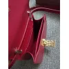 Burberry Red Leather Crossbody Bag With Iconic Gold TB Hardware #A51002 Burberry Red Leather Crossbody Bag With Iconic Gold TB Hardware #A51002