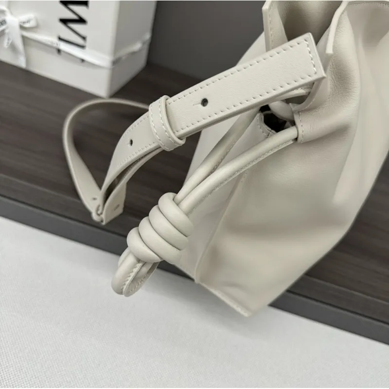 Loewe Flamenco Nappa Leather Drawstring Tote 30x24.5x10.5cm #A63860