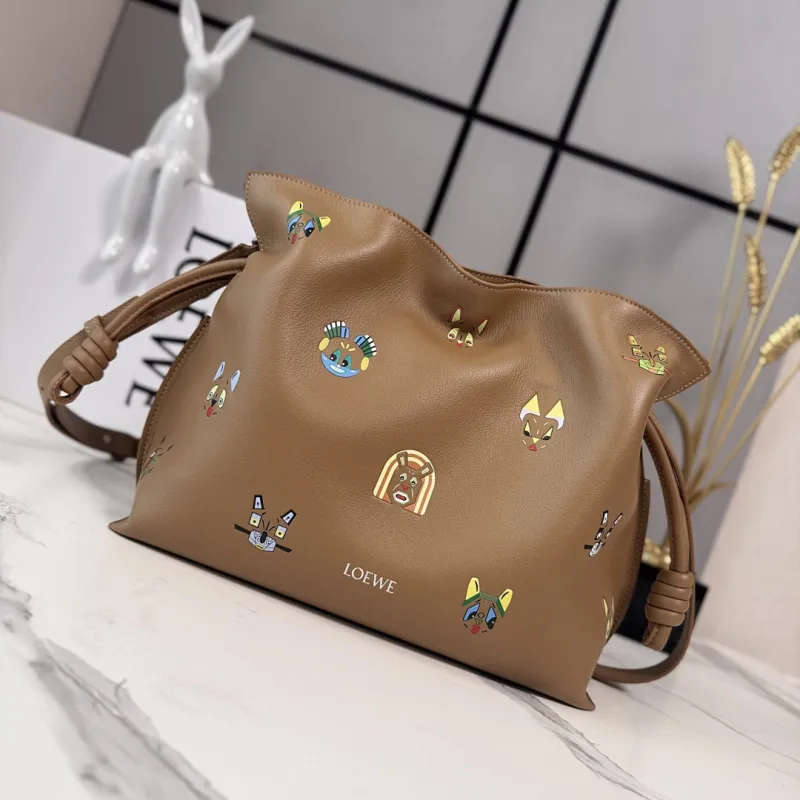 Loewe x Louis Wain Flamenco Nappa Leather Bag 23x18x9cm #A63862
