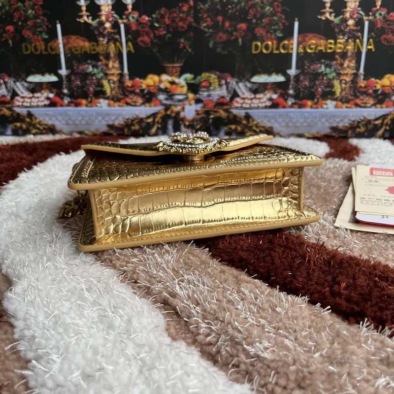 New style  Leather Crossbody Handheld  Crocodile Pattern Top quality D&G BAG #A23007