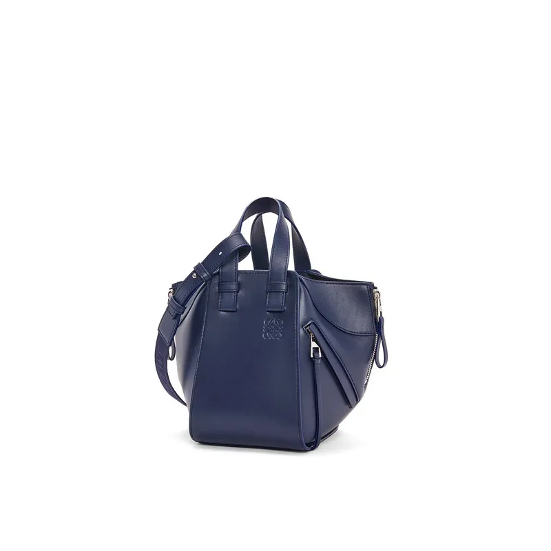 Loewe Navy Leather Bucket Bag With Adjustable Strap For Effortless Everyday Elegance #A50042 Loewe Navy Leather Bucket Bag With Adjustable Strap For Effortless Everyday Elegance #A50042
