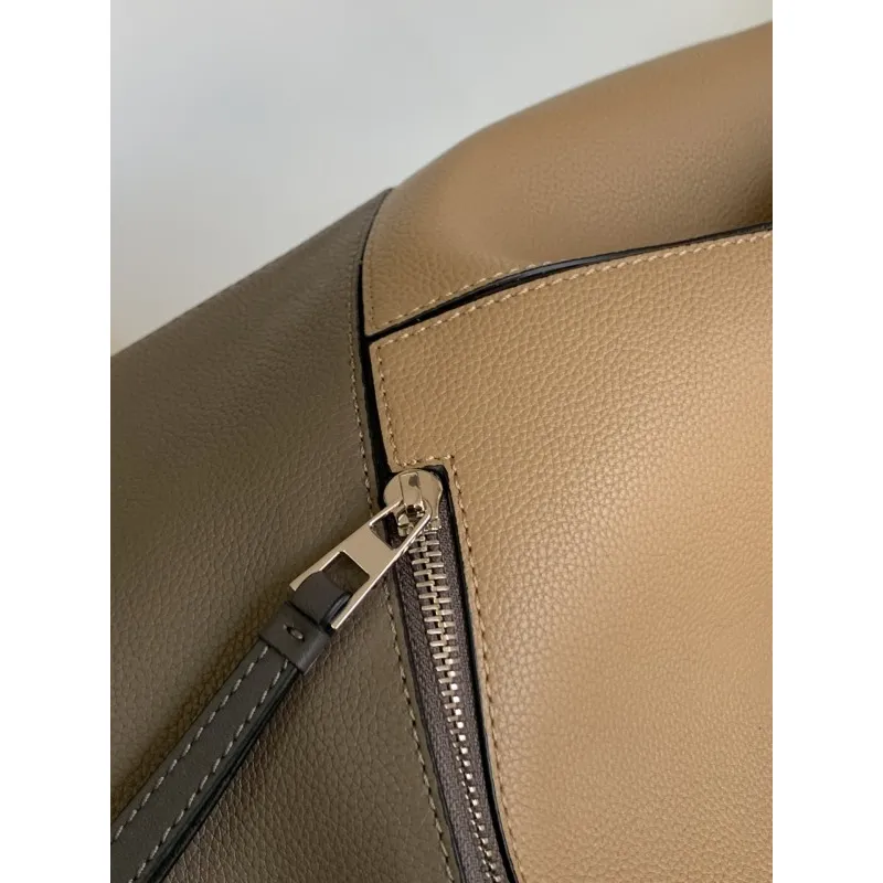 Loewe  Backpack - Multi-Tone Leather Patchwork, Anagram Logo, Drawstring Closure & Zipper Pocket, Stylish Luxury Backpack for Everyday Use #A56851