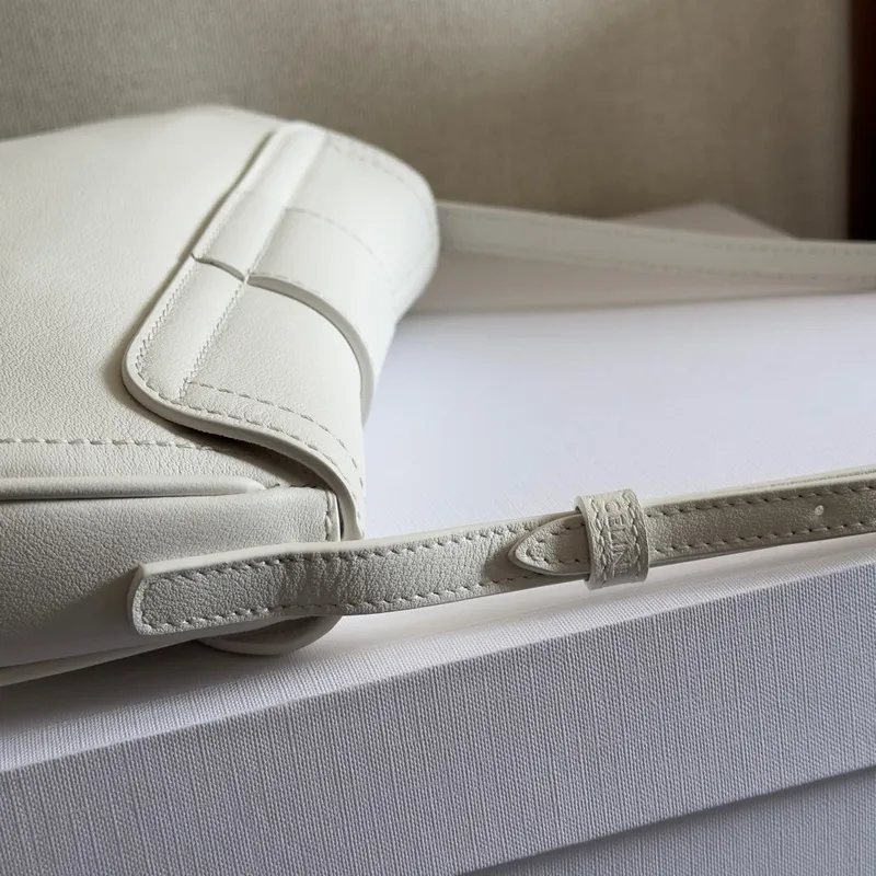 Celine Leather Polly - Neutrals Shoulder Bags, Handbags #A49257