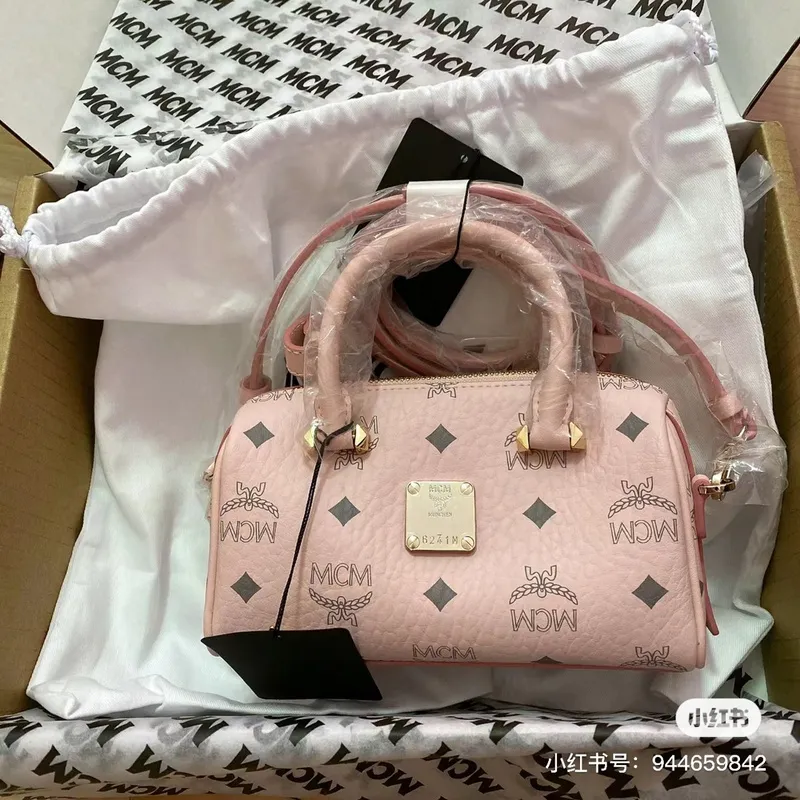 MCM Boston Pillow Bags High Quality  #A47940