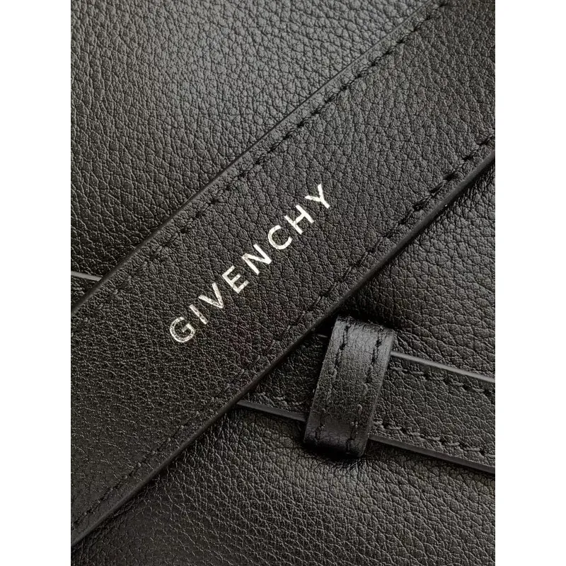 Givenchy Black Leather Shoulder Bags With Distinctive Metal Accents For Fashionistas #A52343