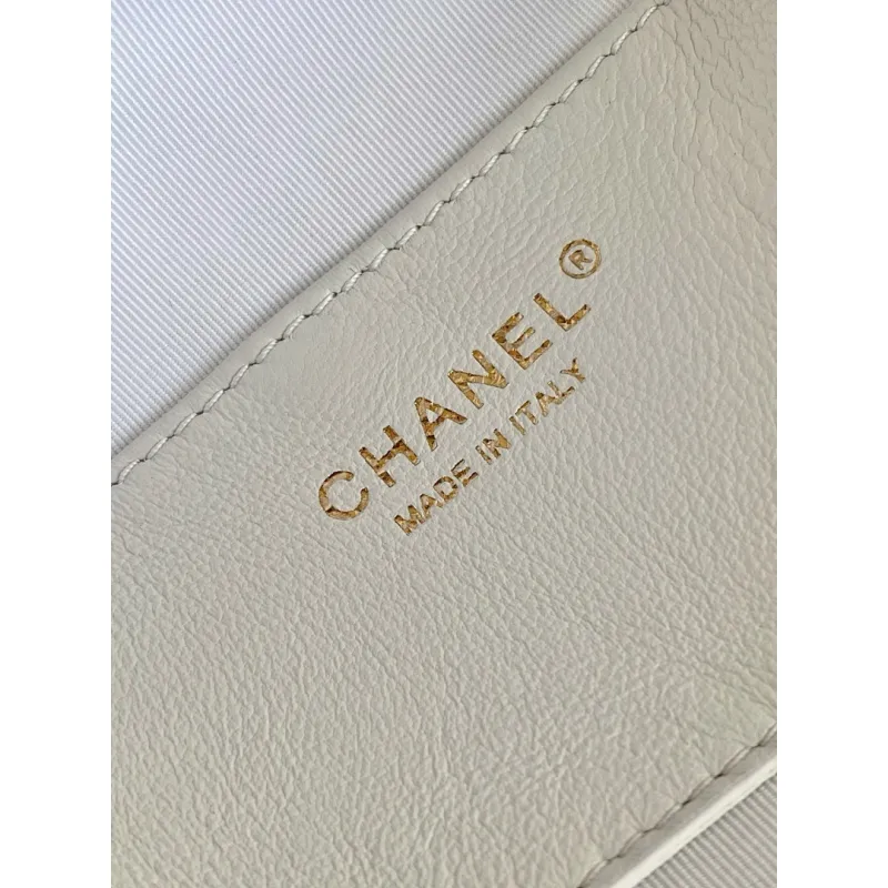 Chanel AS5898 Quilted Hobo Bag with Pearl Chain Strap Size 13-23.5-7.5 #A62897