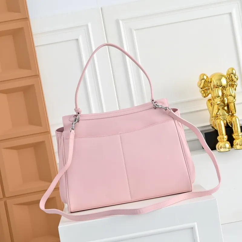 Balenciaga Rodeo Pink Leather Top Handle Bag 35x23x11cm #A64964