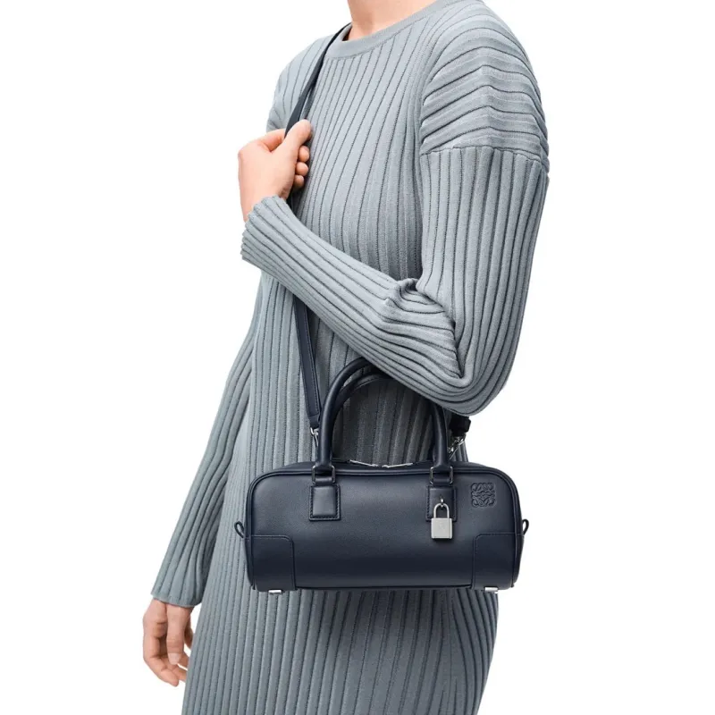 Loewe Amazona 23 Cropped Leather Bowling Bag 23x10x11CM #A63854