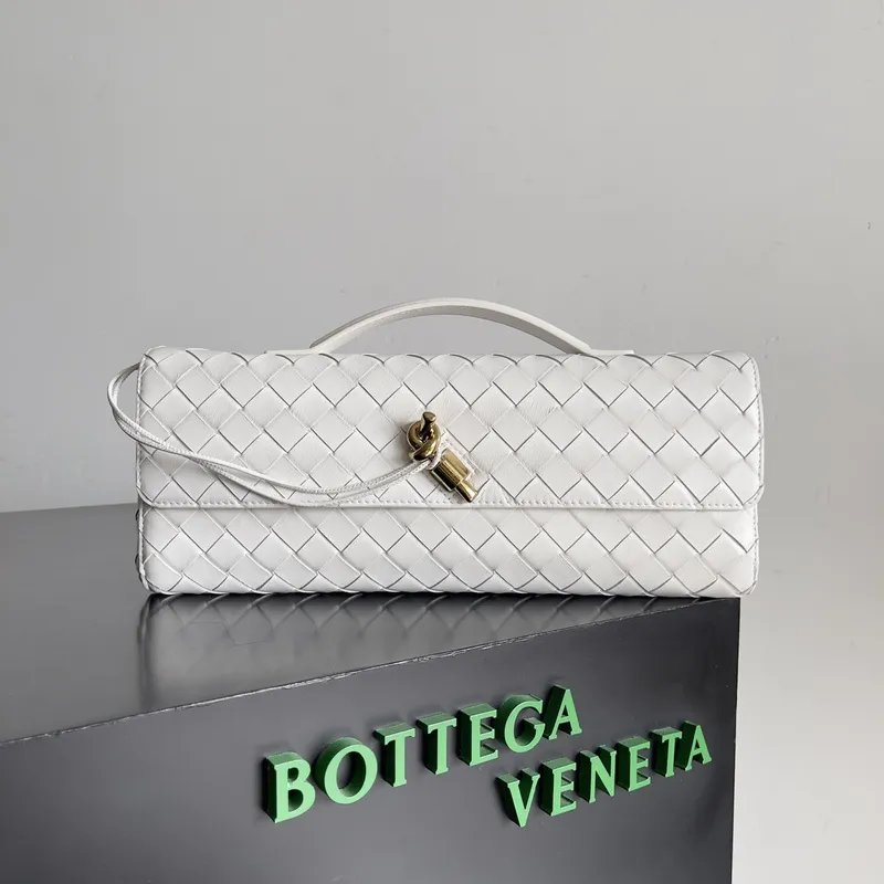 Bottega Veneta Leather Clutch with Knot Closure #A45659 Bottega Veneta Leather Clutch with Knot Closure #A45659