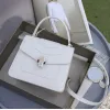 Bvlgari Serpenti Forever Top Handle Bag In White Leather Timeless Elegance #A51667