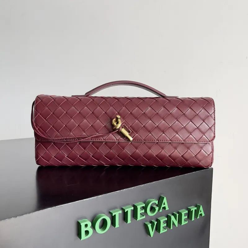 Bottega Veneta Leather Clutch with Knot Closure #A45659 Bottega Veneta Leather Clutch with Knot Closure #A45659