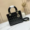 D-ior Lady Handbags Black/Wine/Red/White #A57293