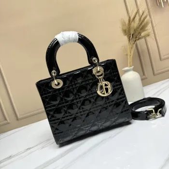 D-ior Lady Handbags Black/Wine/Red/White #A57293