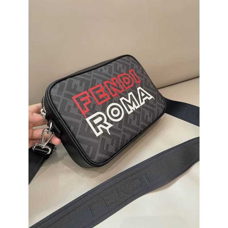 Fendi Messenger Bag Size:22×15×5cm #A48043 Fendi Messenger Bag Size:22×15×5cm #A48043