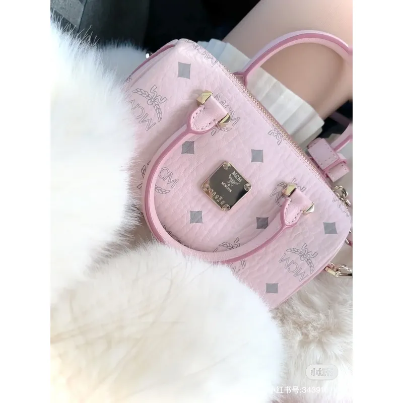 MCM Boston Pillow Bags High Quality  #A47940