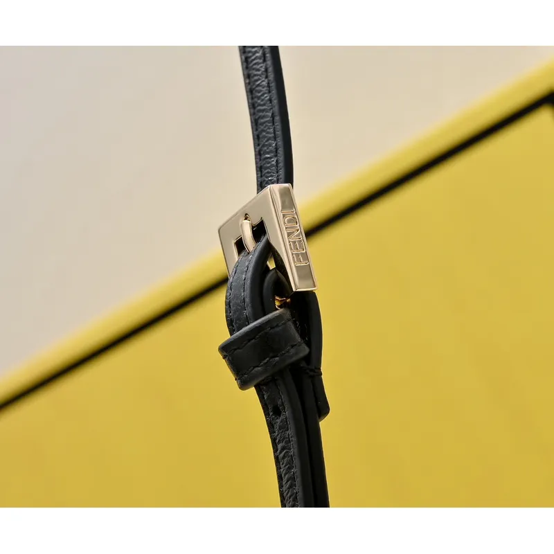 Chic Black Fendi Crossbody Bag With Embossed FF Motif And Chain Strap For Timeless Style size:21×5×11cm #A54311 Chic Black Fendi Crossbody Bag With Embossed FF Motif And Chain Strap For Timeless Style size:21×5×11cm #A54311
