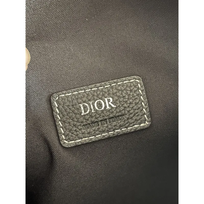 Sleek Black D-ior Leather Crossbody Bag for Timeless Everyday Elegance size:22×10×12cm #A54110 Sleek Black D-ior Leather Crossbody Bag for Timeless Everyday Elegance size:22×10×12cm #A54110