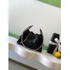 Chanel Hobo Shoulder Bag  Hippie Style Vintage Gold Coin Button Drawstring Bucket Bag #A59440