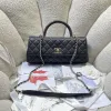 Chanel Coco Handle Caviar Leather Shoulder Bag 32cm #A64994