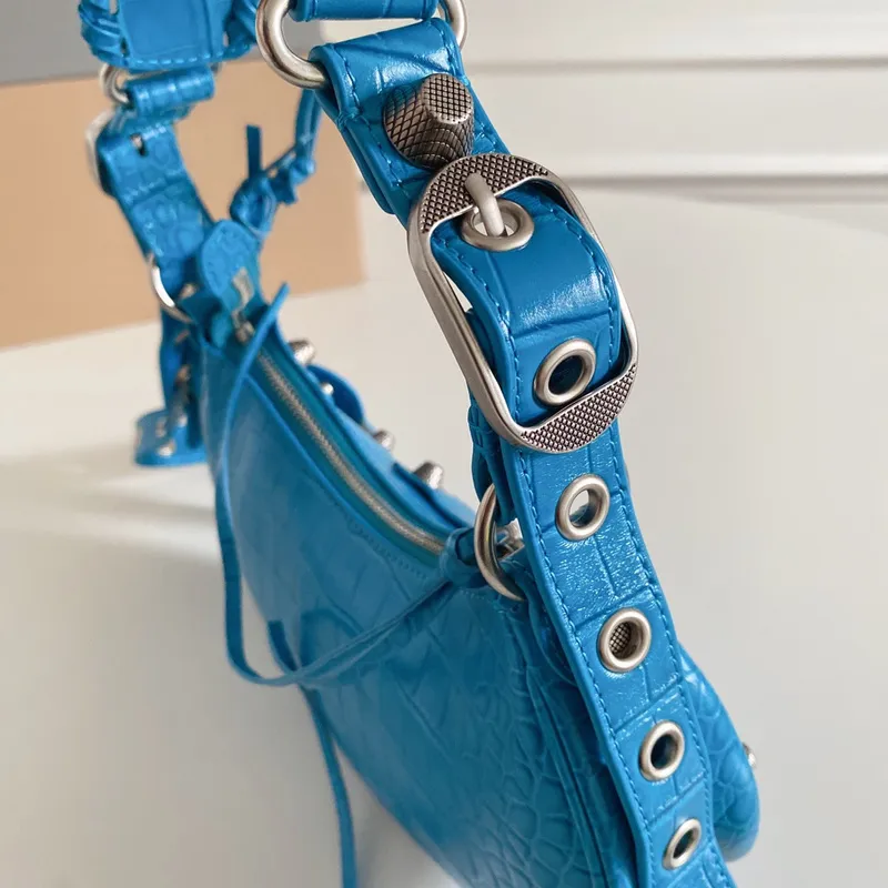 Balenciaga - Inspired Studded Shoulder Bags in Vibrant Color Palettes #A53897 Balenciaga - Inspired Studded Shoulder Bags in Vibrant Color Palettes #A53897