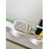 Chanel AS5898 Quilted Hobo Bag with Pearl Chain Strap Size 13-23.5-7.5 #A62897
