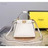 Fendi Handbag Peekaboo Mini Cuoio Romano leather Size:23*18*11cm #A49095 Fendi Handbag Peekaboo Mini Cuoio Romano leather Size:23*18*11cm #A49095