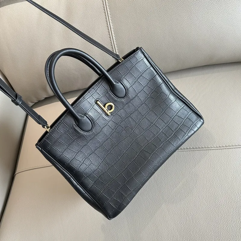 Burberry - Inspired Structured Handbags in Multiple Colors and Textures size:30×13×24cm #A53906