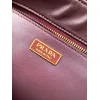 Prada Cahier Messenger Bag (2 Colors) – Burgundy/Black Leather with Gold-Tone Triangle Logo & Buckle Hardware #A59179