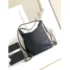 Elegant Black Quilted Leather Chanel Style Large Shoulder Tote Bag #A50939
