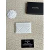 Chanel card holder with chain detail. #A45548