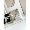 Chanel 4922 Quilted Mini Hobo Bag in Crinkled Lambskin Size 22.5x19.5x8.5CM #A62916