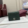 Gucci 466492 GG Marmont Compact Wallet - Dark Green #A60912