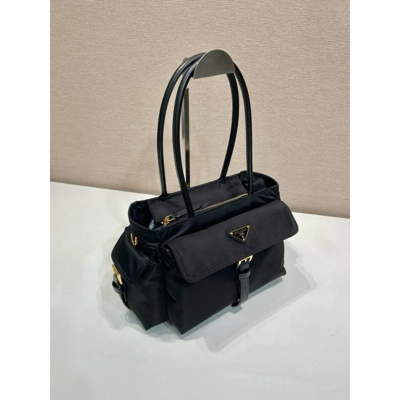 Prada Black Nylon Tote Bag 1BG596 #A55690